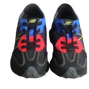 New BalanceToddler Kids Black 327 PS327BC1 Lace Up Sneaker Size 8 9 (2/3yearold)